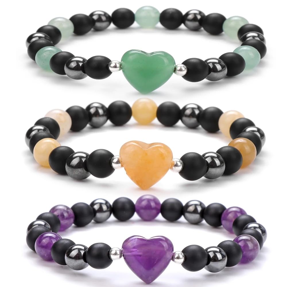 Natural Heart Shaped Rose Quartz Stone Beads 10mm Loose Crystal Healing Beads for DIY Necklace Bracelet Making Gemstone Craft Supplies