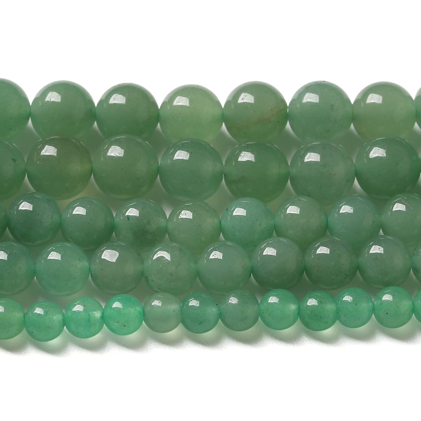 12MM 32PCS Natural Stone Green Aventurine Gemstone Loose Beads for Jewelry Making DIY Bracelet 1 Strand