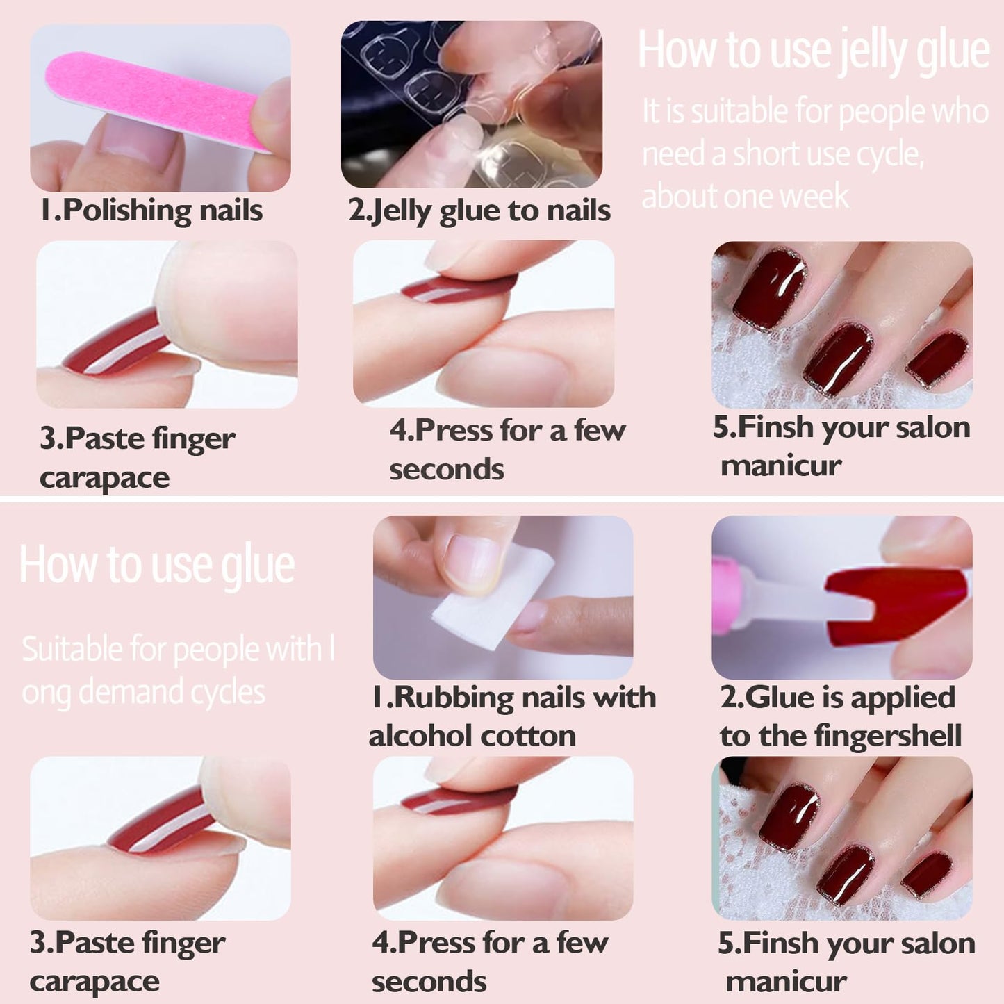 WAFOLOZE Press On Nails Medium Coffin Fake Nails With Glue, Black Cat's Eye Nail Press Ons With Pink Starry Sky Design,Artificial False Nails Stick On Nails for Women-30Pcs