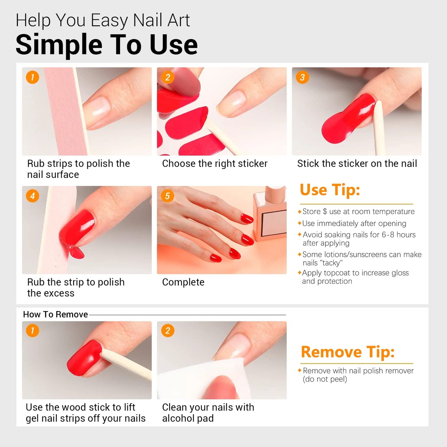 SILPECWEE 20 Sheets Adhesive Nail Polish Strips for Toes Solid Color Nail Stickers Full Nail Wraps Manicure Kit with 1Pc Nail File for Women
