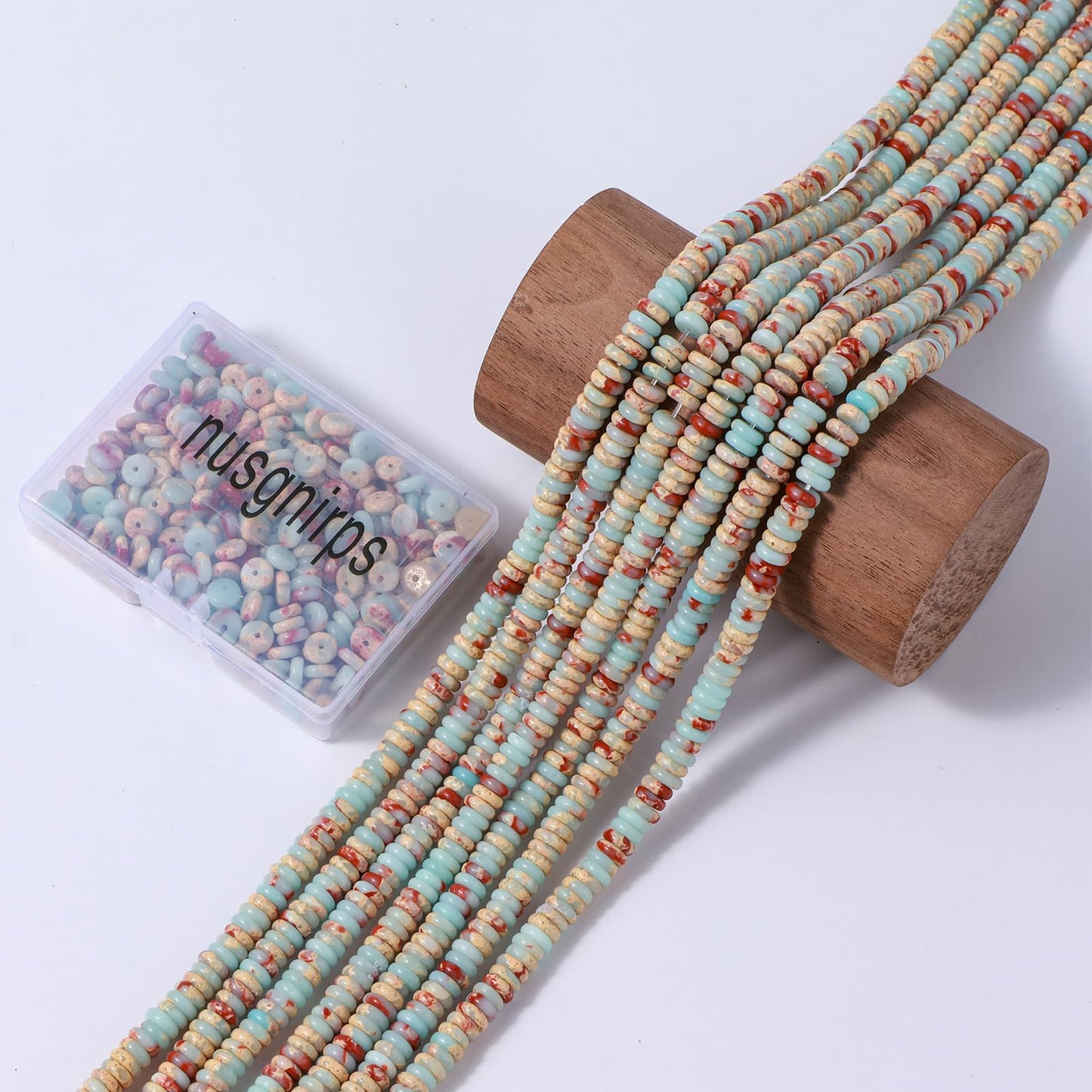 Natural Shoushan Stone Disk Spacer Beads 6x2mm 38cm/str Flat Rondelle Loose Semi Gemstone Caps for Making Bracelets Necklace