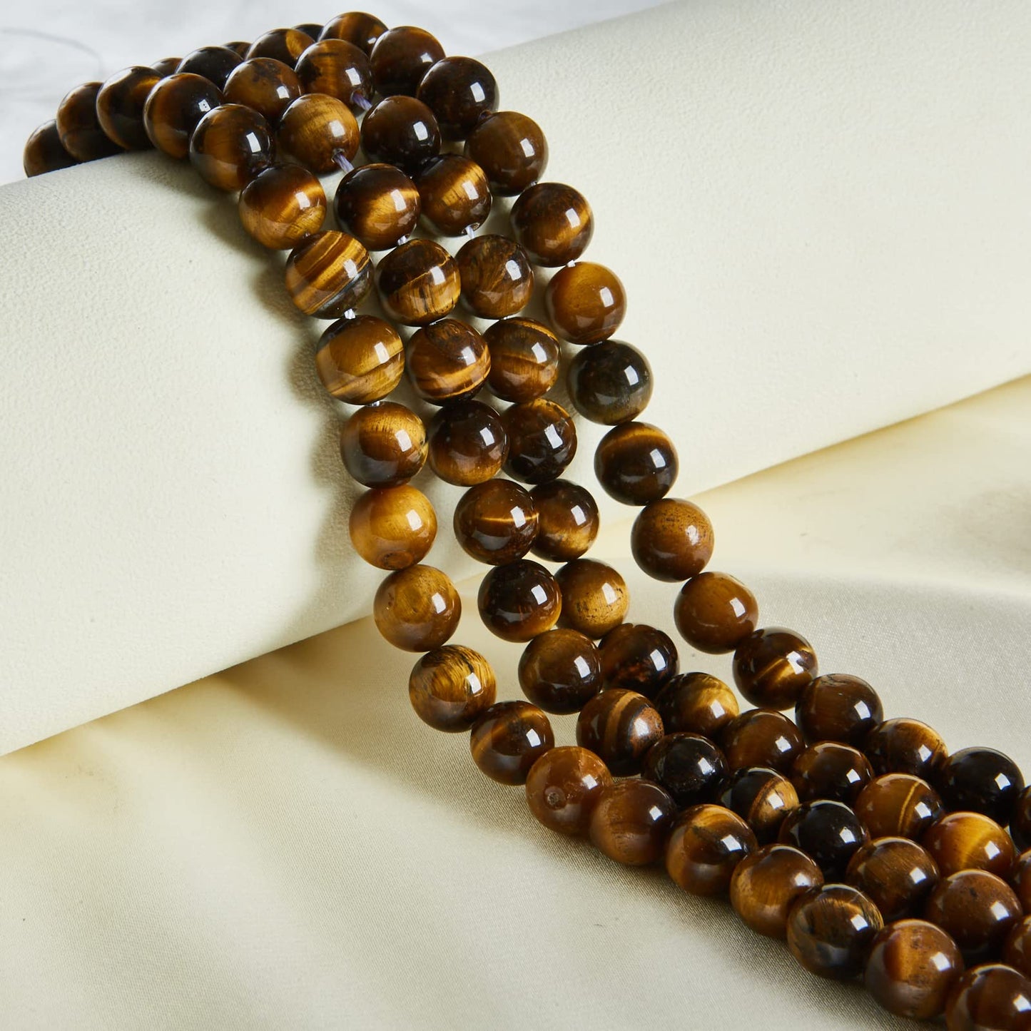 100pcs 10mm Yellow Tiger Eye Beads Natural Gemstone Beads Round Loose Beads for Jewelry Making