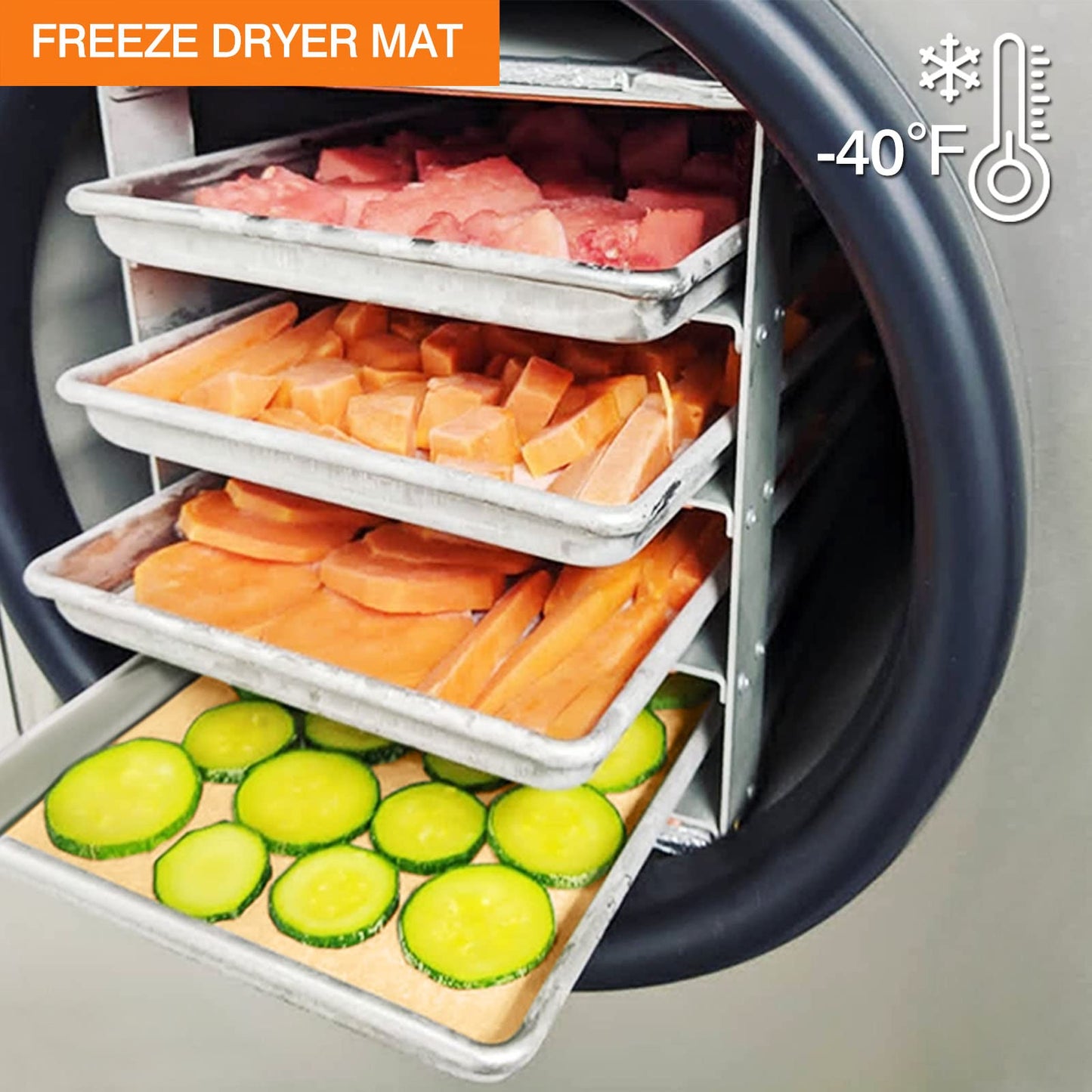 Silicone Baking Mat Roll -12IN x 10FT Non Stick Heat Resistant Food Grade Baking Mats, No Slip Reusable Freeze Dryer Mat,Pastry Mat,Countertop Protector Mat, Washable Oil-Proof Refrigerator Liners