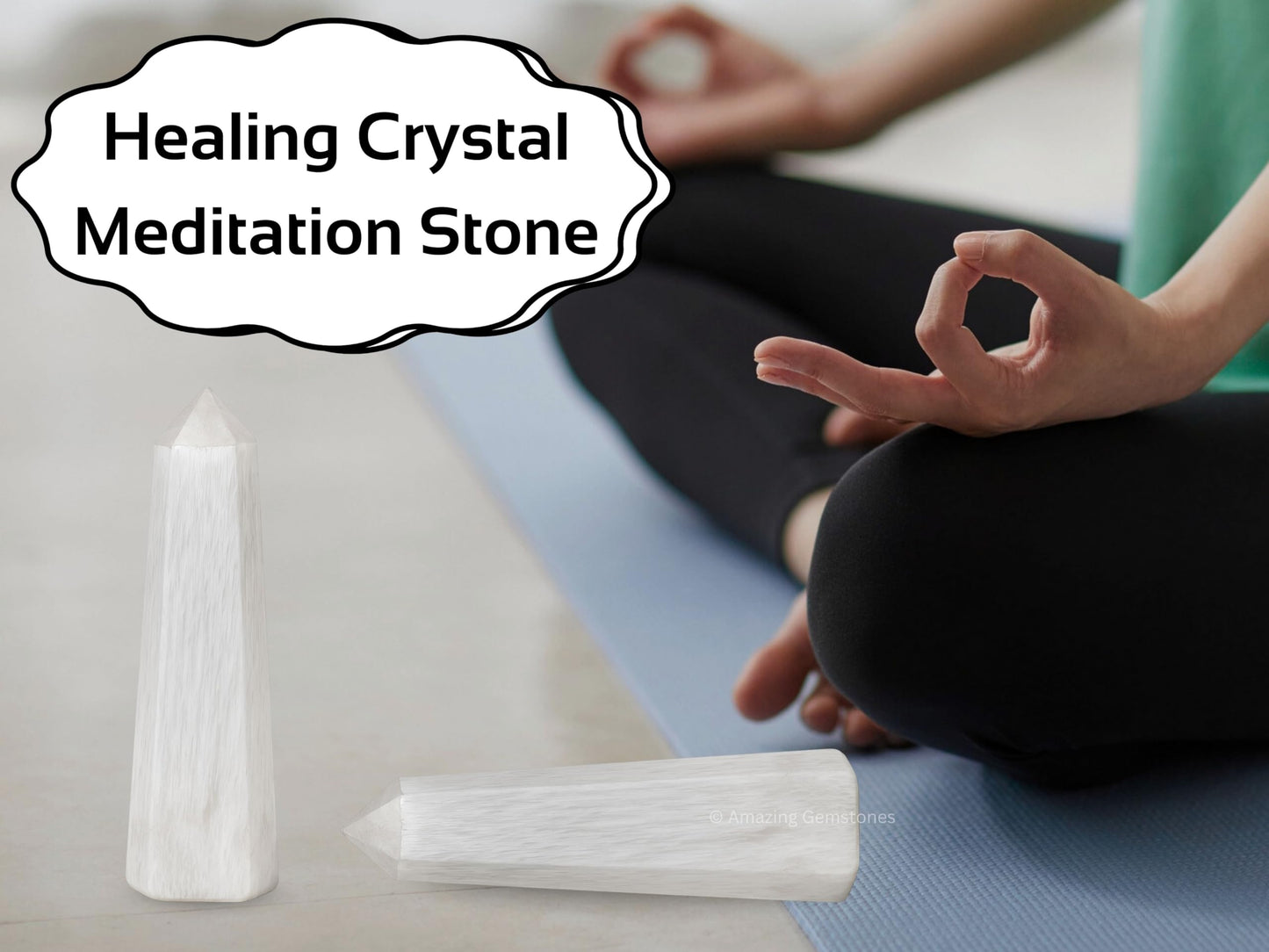Amazing Gemstone Scolecite Crystal Towers - Natural Healing Crystal Point Obelisk for Reiki Healing and Crystal Grid (2" to 3" INCH)