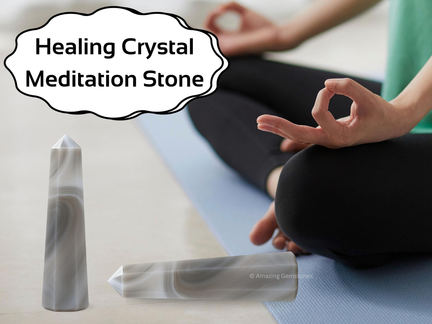 Amazing Gemstone Agate Crystal Towers ~ Natural Healing Crystal Point Obelisk for Reiki Healing and Crystal Grid (2" to 3" INCH)