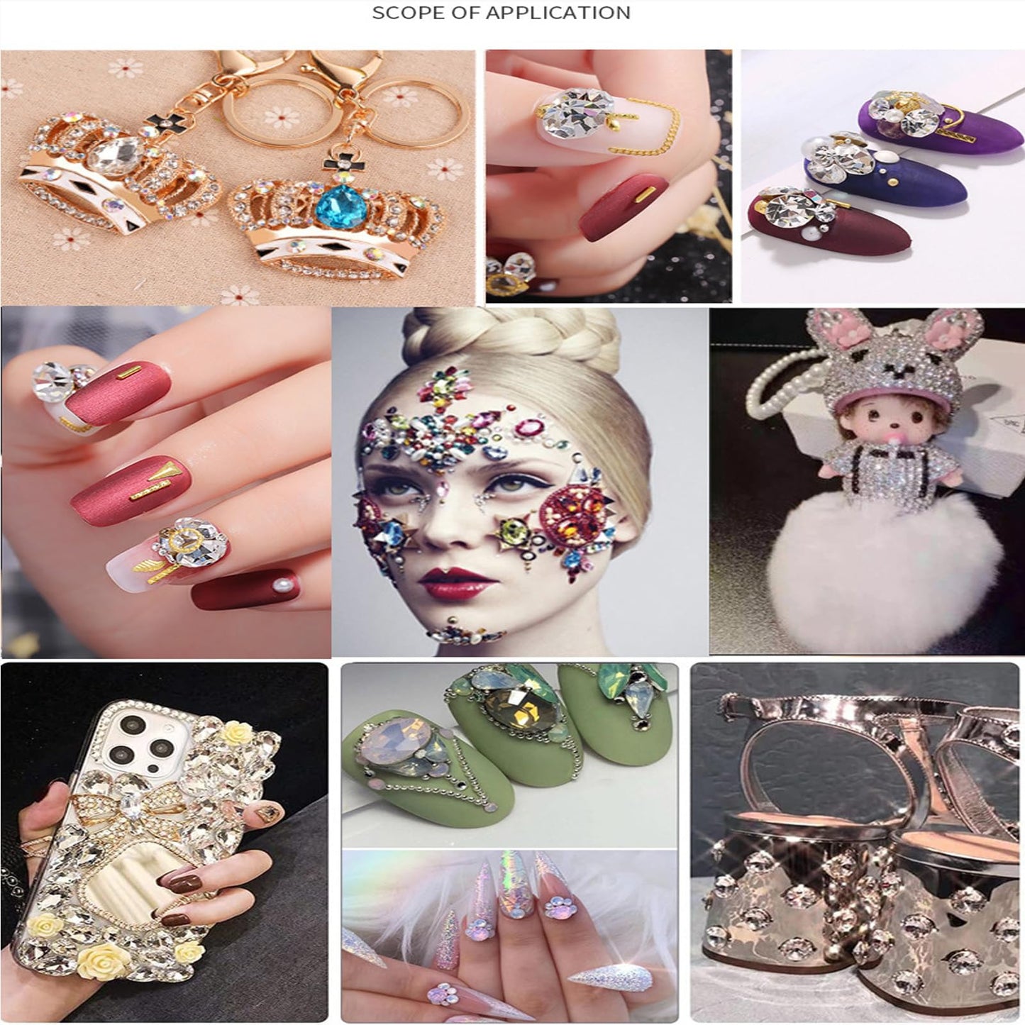 Gold Nail Charms 3D Alloy Flower Nail Gems Shiny Ocean Beach Starfish Conch Nail Jewels Multi-Shapes Metal Golden Sun Nail Art Supplies with Tweezer for Women DIY Acrylic Nail 12 Grids 1 Box