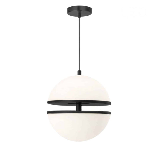 Dainolite Pendant Light, 30W LED, Model AMC-1330LEDP-MB, Black Finish