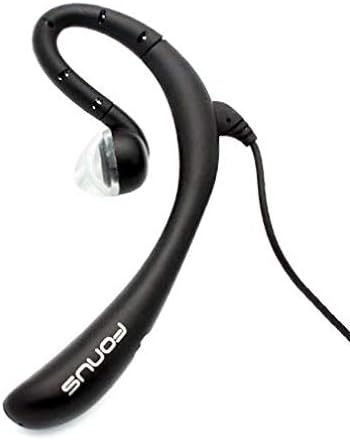 ANSEWIRELESS Headset 3.5mm Wired Mono Earphone w Mic Headphone Single Earbud Hands-Free Microphone Over-The-Ear