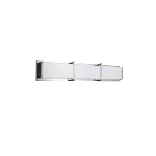 Dainolite VLD-413 Modern LED Vanity Light Fixture, 24in, Polished Chrome, Dimmable, for Bathroom, Foyer or Hallway