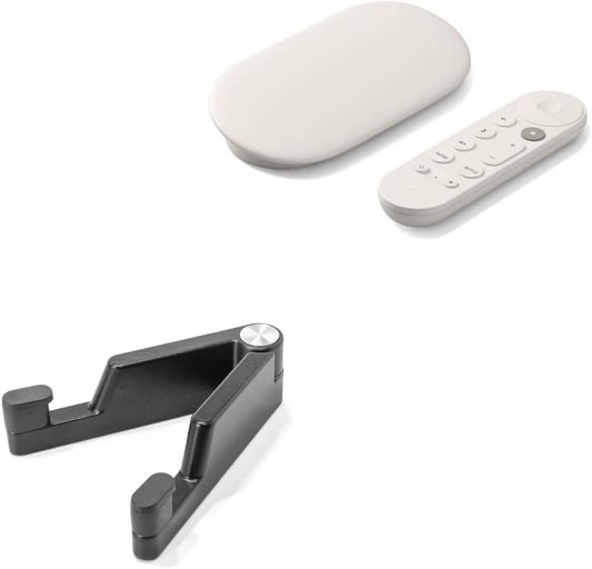 BoxWave (4K) Stand and Mount Compatible with Google TV Streamer - Desktop Aluminum SoloStand, Adjustable Hands-Free