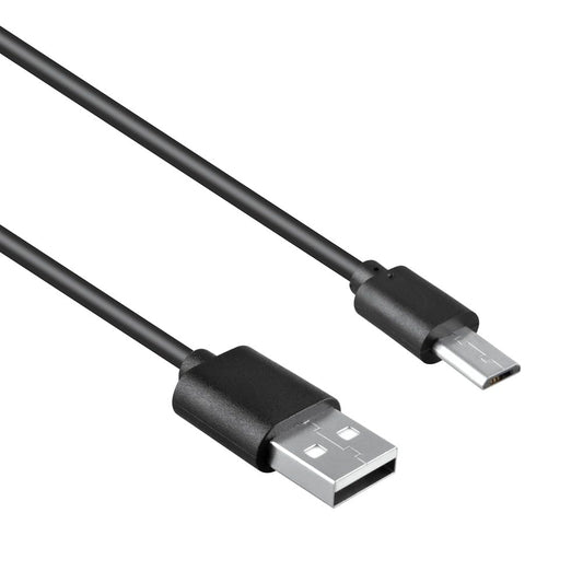 10mm PKPOWER New DC Extra Long Tip Micro USB Charger Cable Cord for Charging Power Bank, black