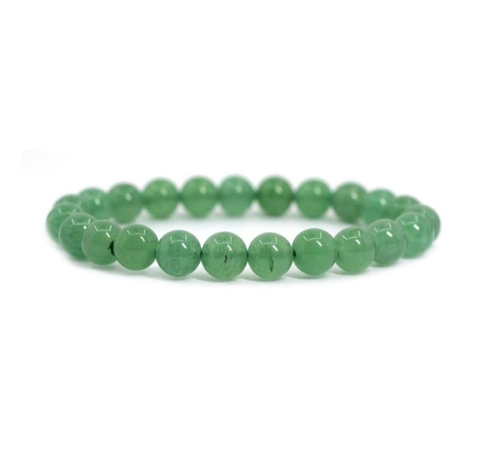 Adabele Real Natural Green Aventurine Gemstone Beaded Bracelet 8 inch Stretch Chakra Healing Crystal Stone Jewelry Women Mom Gift (Unisex) GB8-C22