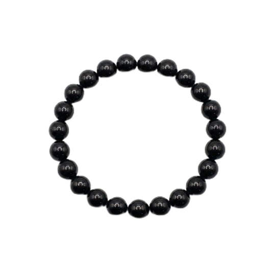 The Vida Handmade AAA+ Quality Crystal Stretch Elastic Bracelet - Nature Gemstone - Jewelry Gift - Holiday Gift - For Women & Men (Shungite)