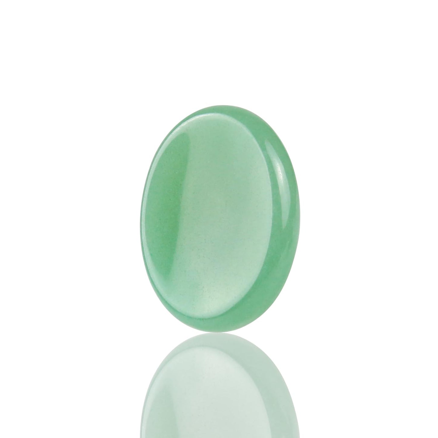 Namzi Green Aventurine Crystals Rock Worry Stone for Kids, Oval Palm Stone, Thumb Stone, Crystals and Healing Stone Quartz Bulk for Wicca, Reiki, Healing Energy, Chakra Stone, Witchcraft Supplies(1PCS