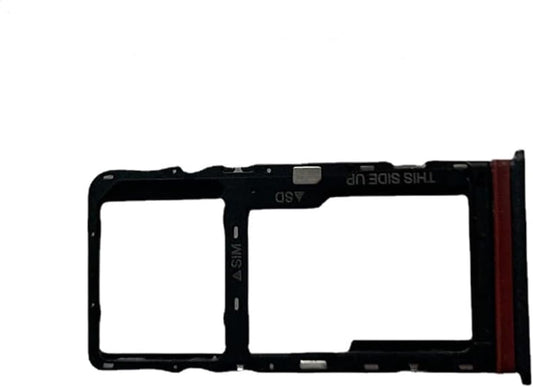 30 T671 SIM Card Tray SD Card Holder Slot Replacement Compatible with TCL XL (Black)