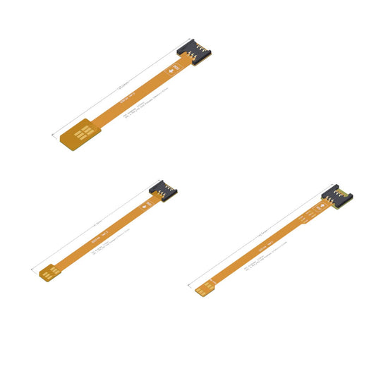 ADTLINK 4, Nano SIM Male to Nano SIM Female FPC Cable for Mobile Phones, GPS, Hard Disk, ROCK Pi Raspberry Pi, MCU