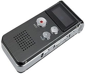 All U Want 8GB 650Hr MP3 Steel Digital Voice Recorder Dictaphone Player Telephone Recording -Gray