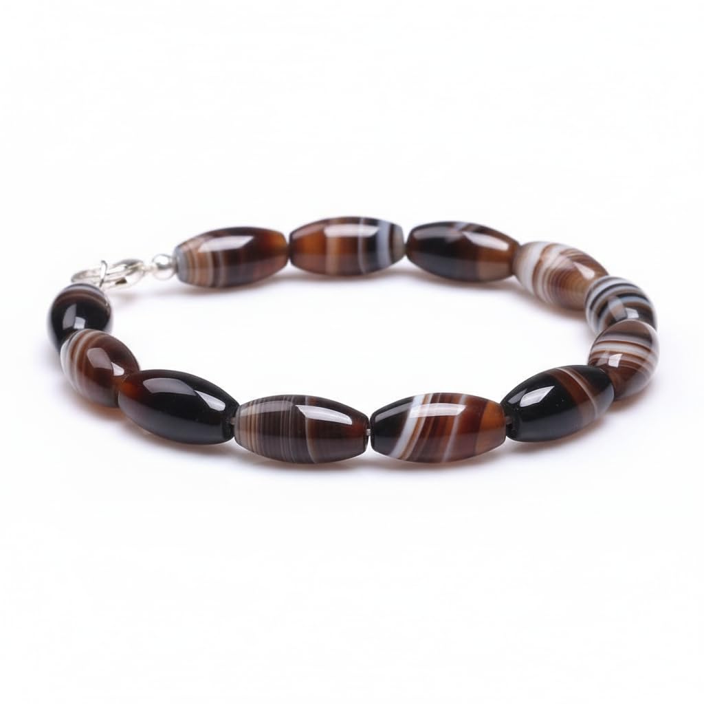 Botswana Agate Beads for Jewelry Making Natural Gemstone Semi Precious 8x16mm Oval Rice 15" JOE FOREMAN