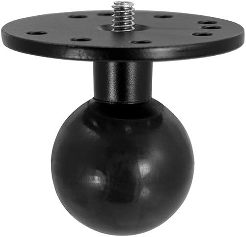 ARKON 38mm (1.5 inch) 1/4-20 Mounts Robust Circular Metal Ball to Camera Bolt Adapter