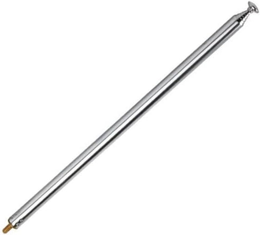 XVTHOAKU 7 M3 Sections Telescopic AM FM Stainless Steel Male Thread Antenna Portable Radio Antenna Replacement