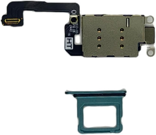 16 Dual Sim Reader and Sim Tray Compatible with iPhone Green