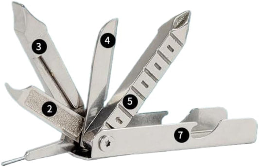Accessories7 in1 Multi-Function Mobile Phone SIM Card Removal Tool, Portable Key ChainCell Phone SIM Card Tools