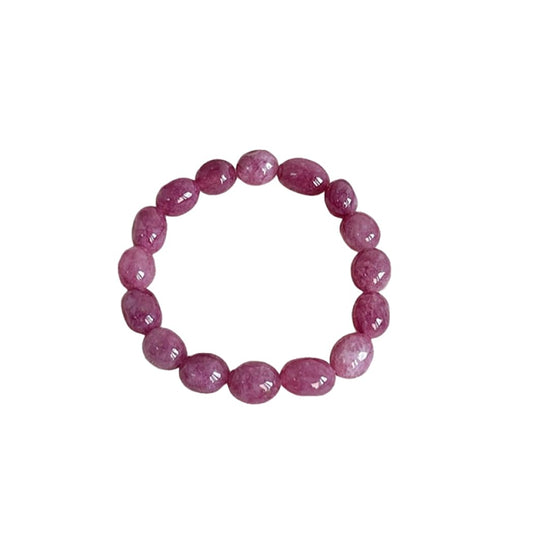 APMUTSS Natural Crystal Beaded Bracelet for Women, Genuine Gemstone Stretch Bracelet 8–10mm Irregular Stone Beads, Colorful Healing Crystal Jewelry for Everyday Wear and Gift