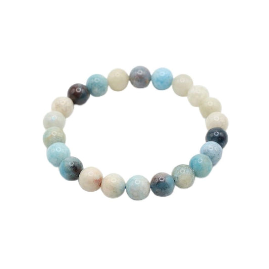 The Vida Handmade AAA+ Quality Crystal Stretch Elastic Bracelet - Nature Gemstone - Jewelry Gift - Holiday Gift - For Women & Men (Trolleite)