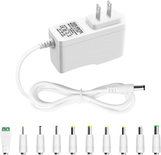 Arkare 12V 1A 12V 1A 0.8A 0.5A 100V-240V 12Volt 1000mA Power Supply Adapter AC Adapter Charger Replacement Power Cord