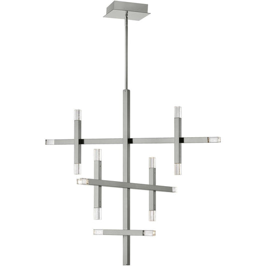 Dainolite Francesca Chandelier 14-Light 42W Polished Chrome FCS-3656C-PC Silver