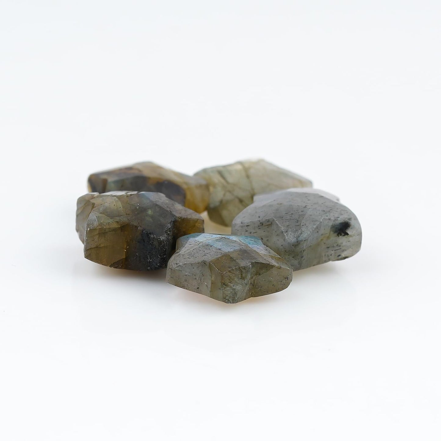 CRYSTALINES 5pcs, Wholesale Natural Labradorite Gemstones, Bulk Star Shape Stones, Assorted Loose Supply, DIY Craft-Jewelry Making, Chakra Healing Crystals, Gem Collection, 10-12mm