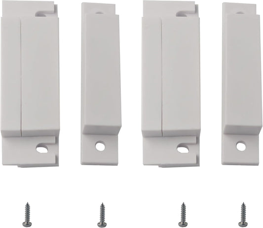 AUXBC 2 Sets HC-31 Wired Door Window Sensor, NC Magnetic Reed Switch Surface Mount Contact for Home Security Alarm