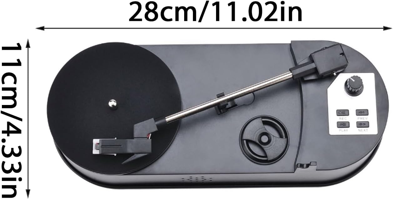 YWLUUOO MP3 Record Player to Converter Turntable with Speed Option and USB Port Lightweighted Music Player