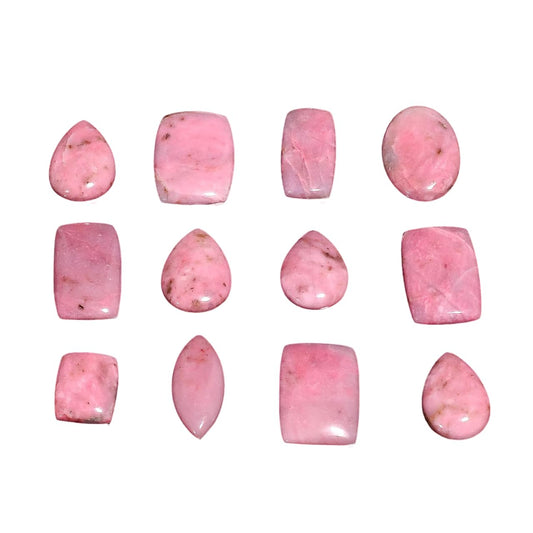 Gemkora 3pcs Petalite Gemstone Wholesale Cabochons Lot, Jewelry Making Loose Gemstone, Polished Home Decor Specimen, DIY, Wire Wrapping, Reiki, Healing Crystals, Bulk Gemstone Deal