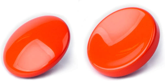 11mm 10mm Surface(2 Pack) VKO Orange Metal Soft Shutter Release Button,Delicate Camera Shutter Button Concave Convex