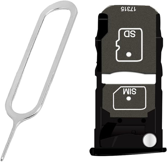 AceSoft Z2 XT1789 Rubber Waterproof Standard Durable SIM and Memory Card Tray Holder w/SIM Card Ejection Pin Compatible