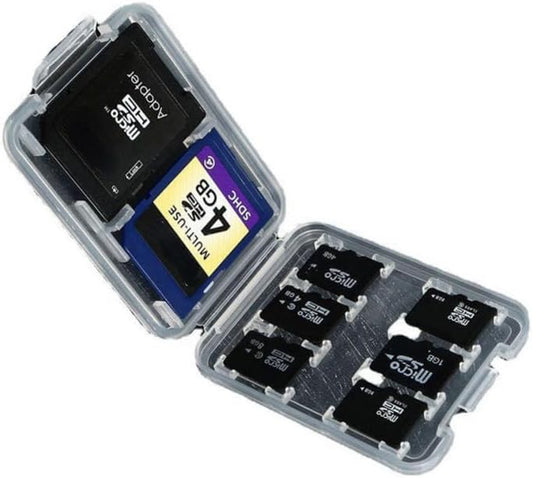 anso 8 (1 Slot Micro SD TF Memory Card Case Holder Waterproof Hard Protector Storage Box PC)