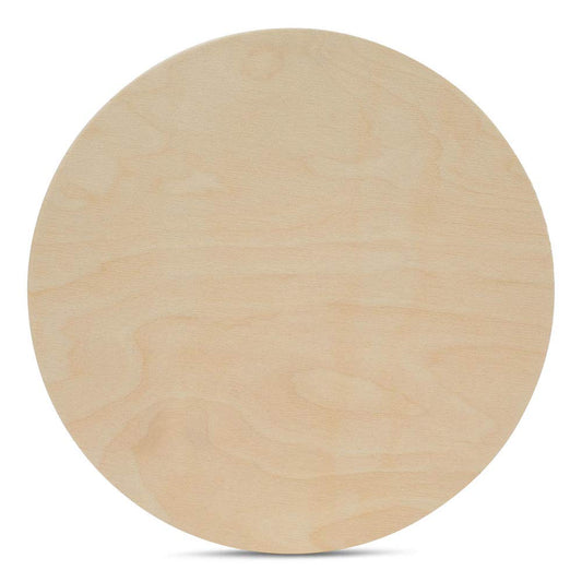 Wood Circles 20 inch 1/2 inch Thick, Unfinished Birch Plaques, Pack of 1 20 inch Wooden Circle for Crafts and Blank Sign Rounds, by Woodpeckers