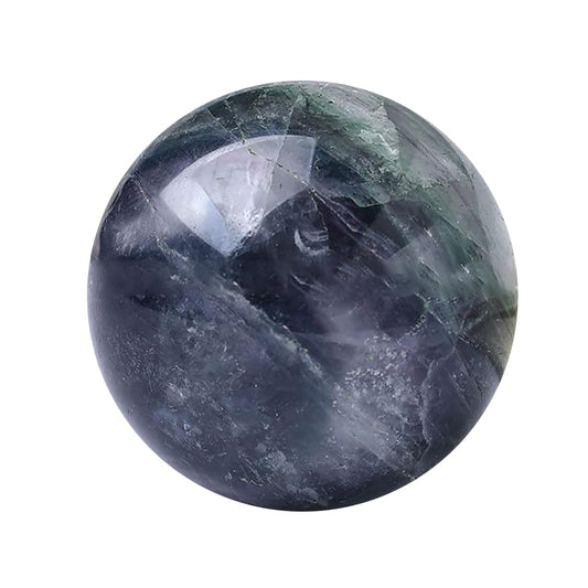 6-7CM/2.36-2.76inch Natural Crystal Ball Fluorite Sphere Polished Divination Ball Decorative Sphere Healing Crystals Ball Crafts Healing Stone Collect Gifts Home Decoration(Fluorite, 60-70mm)