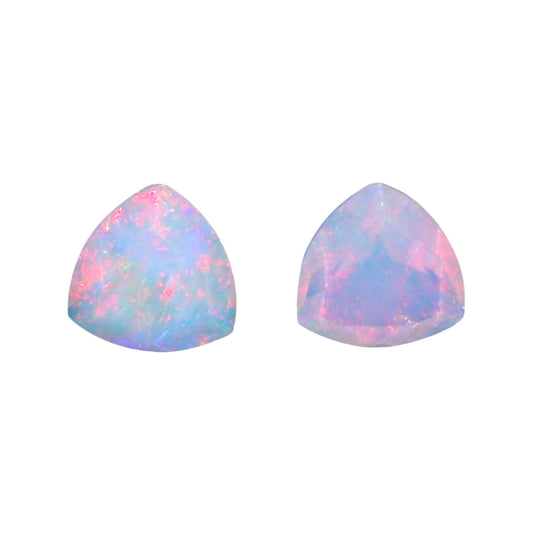 2 Pcs,8x8 MM, Yashee Natural Ethiopian Opal Crystal,Brilliant Cut, Trillion Shape, Jewelry Making Supply, Chakra Energy Healing Gemstone, Real Top Grade Crystal, Birthstone, Wholesale deal