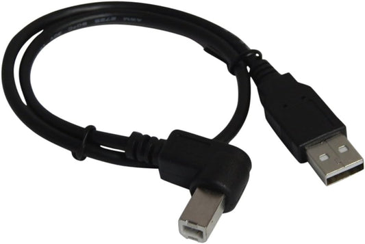 YCS basics 18 inch 2.0 USB Right Angle Printer/Scanner Cable
