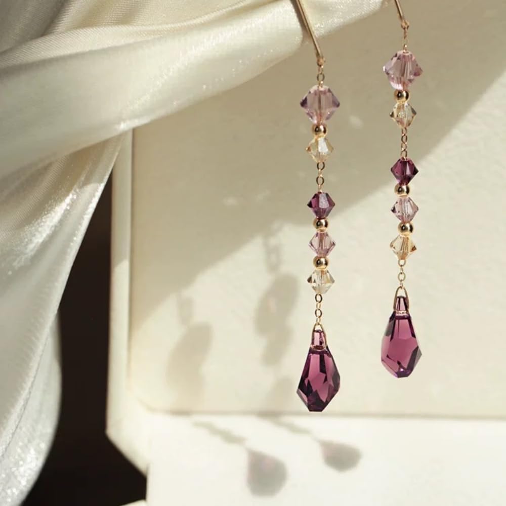 YUEXIGO 200pcs 6mm Bicone Glass Crystal Beads for Jewelry Making, Faceted Bicone Glass Spacer Beads for Bracelet Earring Necklace DIY Craft(Rainbow)