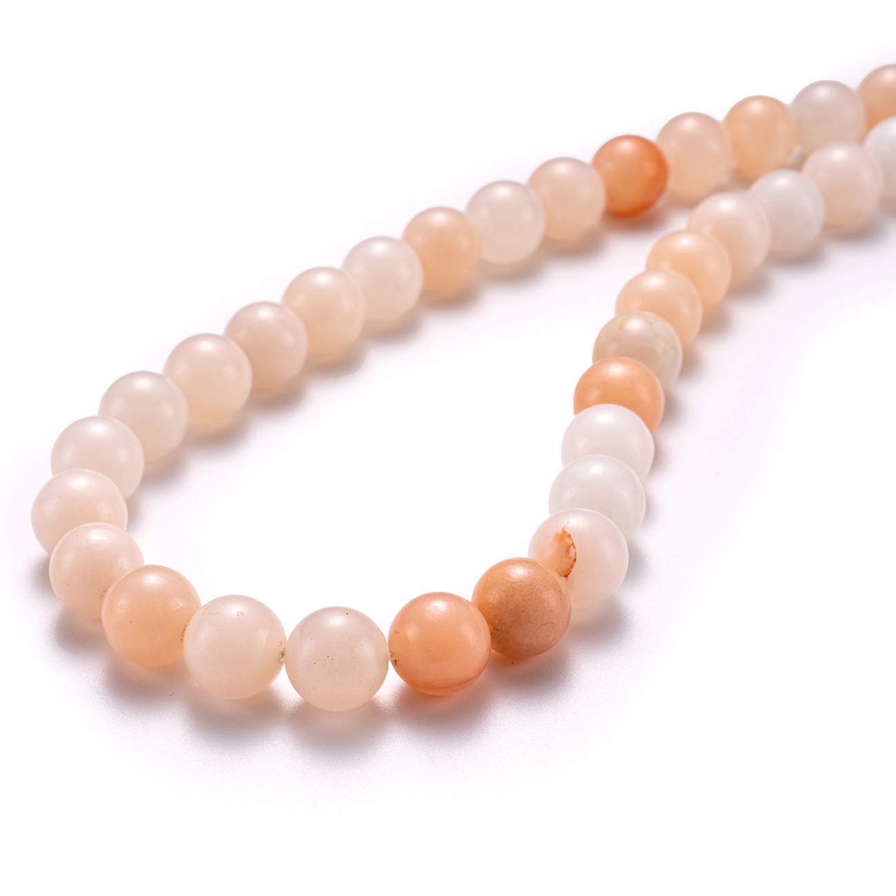 BEADIA Natural Pink Aventurine Jade Stone Round Loose Semi Gemstone Beads for Jewelry Making 10MM 38PCS