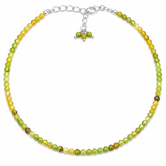 Gempires Green Opal Bracelet for Women | Dainty Handmade Gemstone Beads 2.5 mm | Minimalist Stacking Jewelry | Lightweight Everyday Bracelet | Thoughtful Gift for Her