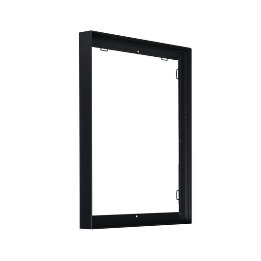 MTHomonio 16x24 Assembled Canvas Frame for 0.6"-0.9" Deep Stretched Canvas, 0.75" Depth Floating Frame, Black(1PCS,Aluminum)
