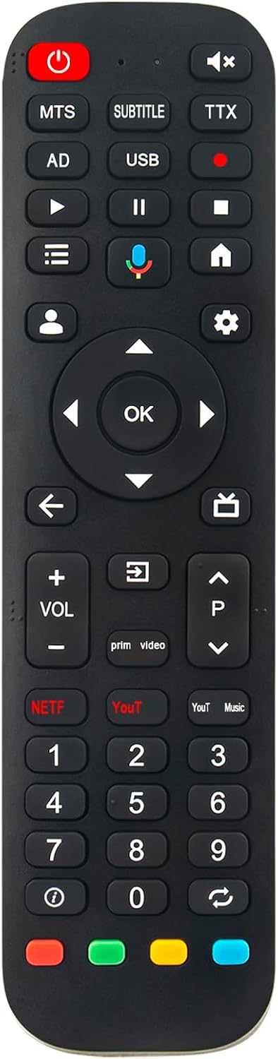 ZdalaMit 32/40/43 Inch CG40-P3 CG43-P3 CG32-P3 CA32-P3 CA43-P3 Voice Replace Remote Control Applicable for FPD
