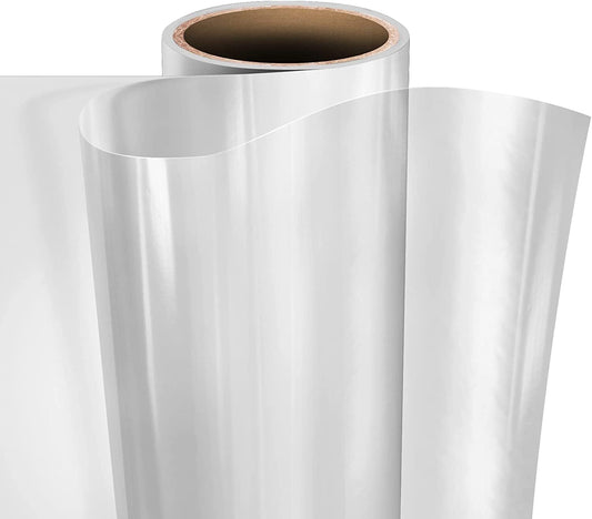 VViViD Clear Self-Adhesive Lamination Vinyl Roll for Die-Cutters and Vinyl Plotters (24" x 150ft Large Roll)
