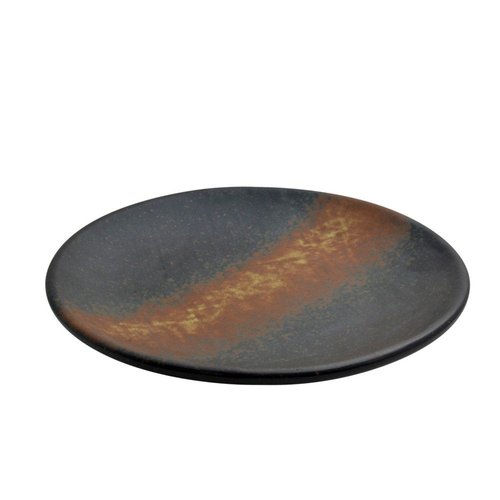 10 Strawberry Street Nagoya 11" Coupe Plate, Set of 4, Brown/Tan