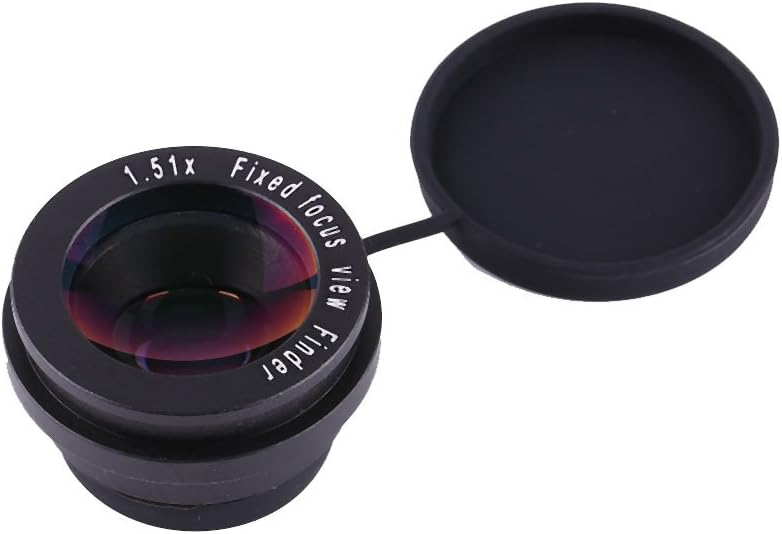 Beufee 1.5X 360 Eyepiece Magnifier, Fixed Focus Viewfinder Eyepiece Magnifier Eyecup Rotatable Design Replaces Eye Cup