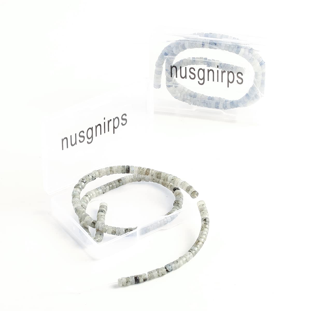 Natural Spectrolite Stone Spacer Beads 4x2mm 38cm/str Flat Round Loose Semi Gemstone Caps for Making Bracelets Necklace